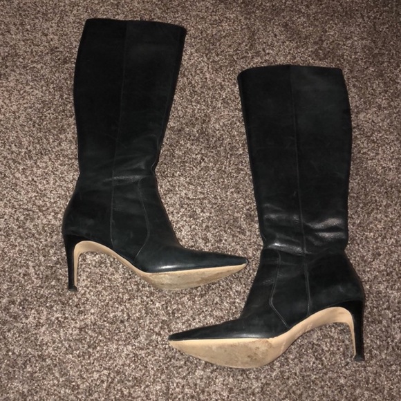 Via Spiga Black Leather Boots - Picture 2 of 5